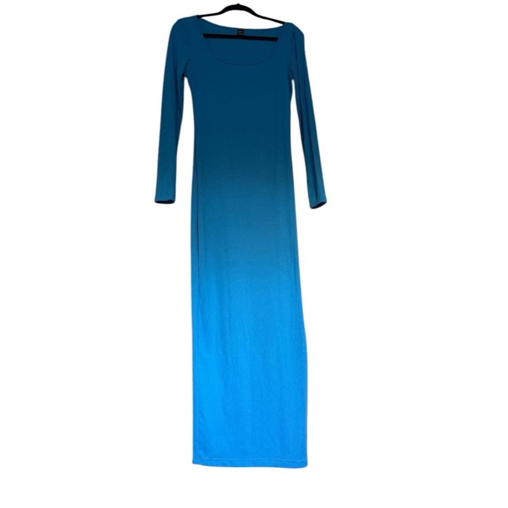 Turquoise Long Sleeve Maxi Dress size M